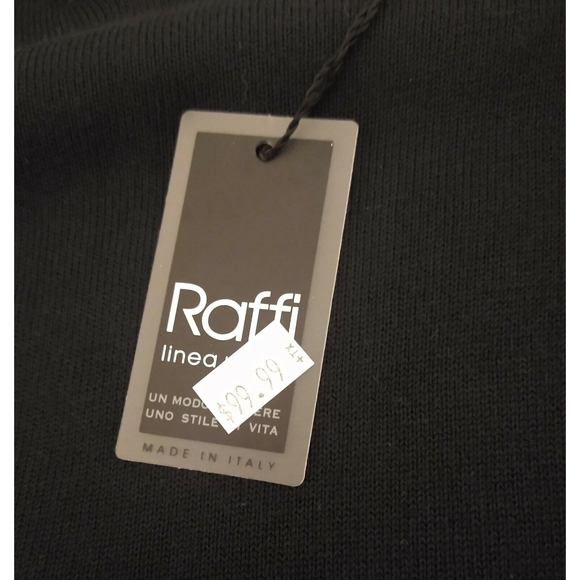 Raffi Linea Uomo Mens Short Sleeve Black Sweater Modal Made In Italy NWT SZ M - Picture 7 of 9
